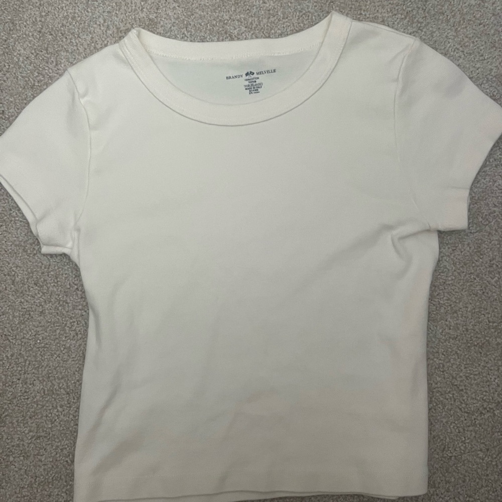 Brandy Melville White Cotton Top